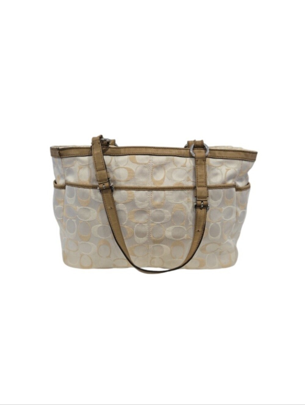 Coach Gallery East West Signature Canvas Tote With Hang Tag - Picture 2 of 15